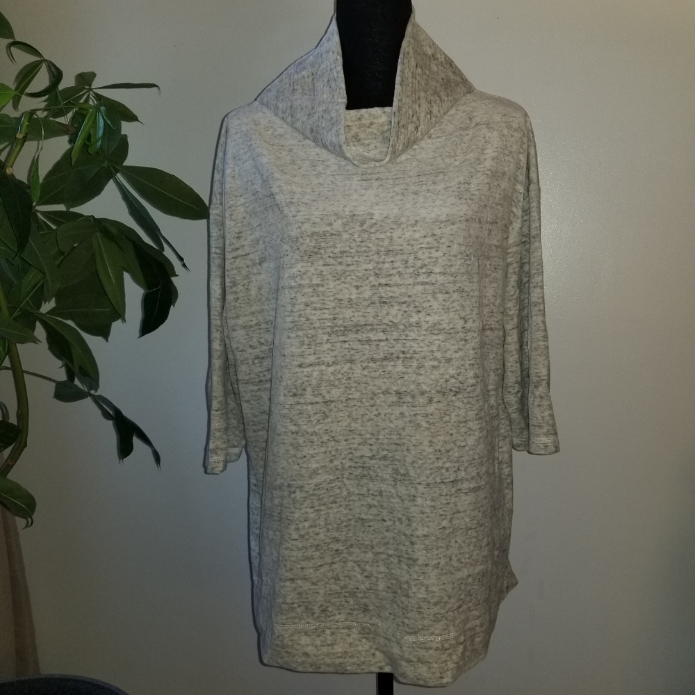 Talbots 1X Mock Neck Popover.